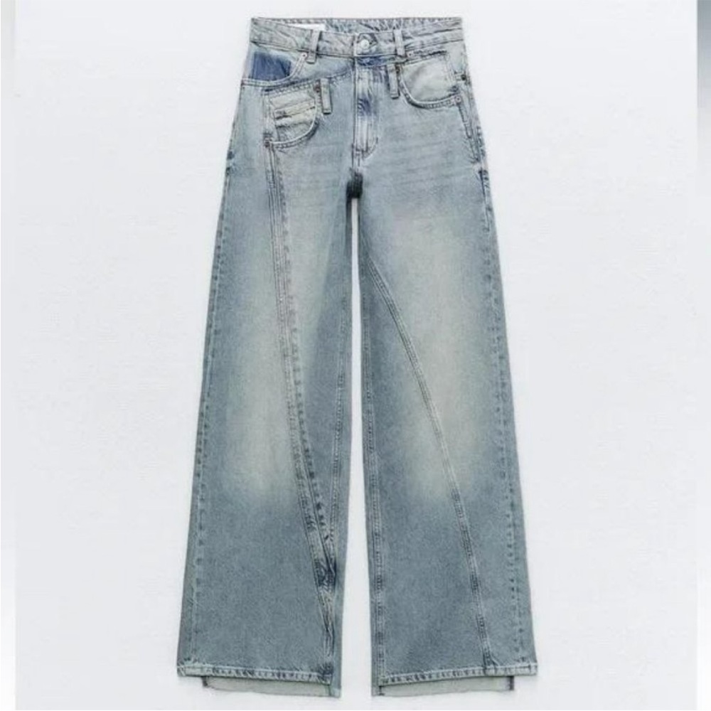 Zara Light Blue Women Jeans - Picture 9 of 9